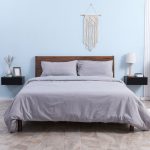 Set 2 Comodini Sospesi Moderni in Legno per Camera da Letto, 40x30x15cm, Nero - immagine 2