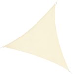 Tenda Tendone parasole triangolare (colore: crema, dimensione: 6x6x6m)