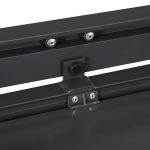 Set da Giardino con Tavolo Allungabile in Vetro e 6 Sedie con Seduta Traspirante, Grigio Scuro - immagine 9