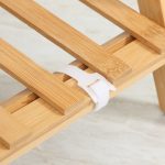 Fioriera da Esterno a 3 Livelli in Bambù con Design Rialzato e Pieghevole, 100x39x97 cm, color Legno - immagine 8