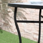 Set da Giardino 3 Pezzi, Tavolino e 2 Sedie Pieghevoli con Mosaico, Blu - immagine 7
