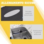 Stepper Fitness per Aerobica Regolabile su 3 Altezze da 10-15-20 cm, Blu e Nero - immagine 6
