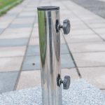 Supporto Base Per Ombrellone da Giardino in Marmo Peso 25kg 40×40×36cm - immagine 4