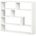 Libreria a Muro Moderna in Legno a 4 Livelli, 94x19.5x80cm, Bianco