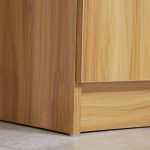 Armadio Scarpiera Salvaspazio e Moderno in Legno per 12 Paia con 4 Ripiani Aperti, 83x30x90 cm, Marrone Chiaro - immagine 9