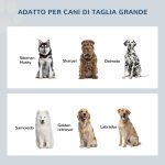 Ciotola per Cani Rialzata con Vano Contenitore, 2 Ciotole in Acciaio Inox Rimovibili, 60x30x35.5cm, Nero - immagine 7