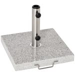 Supporto Base Per Ombrellone da Giardino in Marmo Peso 25kg 40×40×36cm