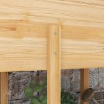 Orto Rialzato con 2 Fori di Drenaggio e Sacca in Tessuto non Tessuto, in Legno di Abete, 115x55x80 cm - immagine 8