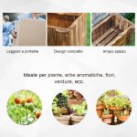 Fioriera Vaso per Piante Box Rettangolare in Legno di Abete 70 x 35 x 30cm - immagine 6