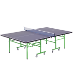 Tavolo da Ping Pong Pieghevole Interno con 8 Ruote 152.5 × 274 × 76cm