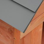 Casetta Rialzata per Cani fino a 15 kg, Cuccia per Cani Gatti da Esterno in Legno di Abete, 81.3x91.5x98.5 cm - immagine 9
