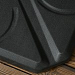 Base per Ombrellone in HDPE da 4 Pezzi, Riempibili con Acqua e Sabbia max 18kg, 103x103x8.3 cm, Nero - immagine 8