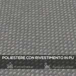 Telo di Ricambio per Pergola da Giardino 3x3 m con 16 Fori di Drenaggio, 297x297 cm, Grigio - immagine 4