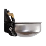 Abbeveratoio in ghisa e acciaio inox con valvola cilindrica, 5 litri - immagine 2