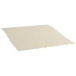Telo di Ricambio per Pergola da Giardino 2.5x3 m con 8 Fori di Drenaggio, in Poliestere, 297x243 cm, Beige
