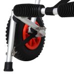 Carrello per Kayak e Canoa Pieghevole in Alluminio con Imbottiture Antiscivolo - immagine 9