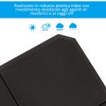 Base per Ombrellone a Braccio da 4 Pezzi Riempibile con Acqua o Sabbia per Basi a Croce da 100x100cm, Nero - immagine 7