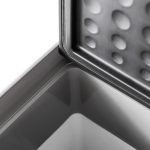 Frigo per Auto da 50L con Pannello Touch, Maniglia e 2 Ruote, in Alluminio e Plastica, 58.6x37.8x54.5 cm, Grigio - immagine 9