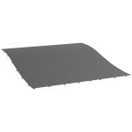 Telo di Ricambio per Pergola da Giardino 3x3 m con 16 Fori di Drenaggio, 297x297 cm, Grigio