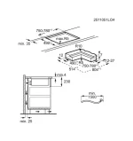 Aeg TH84CB0BSZ serie 6000 piano cottura a induzione con cappa integrata, cm. 83, 4 zone, estrazione 650 m³/h, bridge, vetroceramica nero opaco, saphir matt - immagine 8