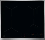 Aeg TO64IA0FXB serie 5000 Piano cottura a induzione, cm. 60, 4 zone cottura, Hob²Hood, Slider Touch, vetro nero