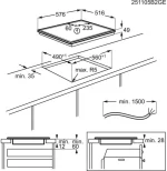 Aeg TO64IA0FXB serie 5000 Piano cottura a induzione, cm. 60, 4 zone cottura, Hob²Hood, Slider Touch, vetro nero - immagine 5