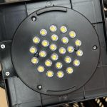 Lampada Solare da Giardino con Illuminazione LED, in Acciaio e Rattan PE, 20x20x68 cm, Grigio - immagine 9