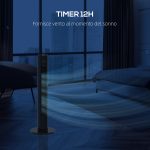 Ventilatore a Torre 45W a 4 Modalità e 3 Velocità con Timer da 12h, in ABS, Ø31.5x96 cm, Nero - immagine 7