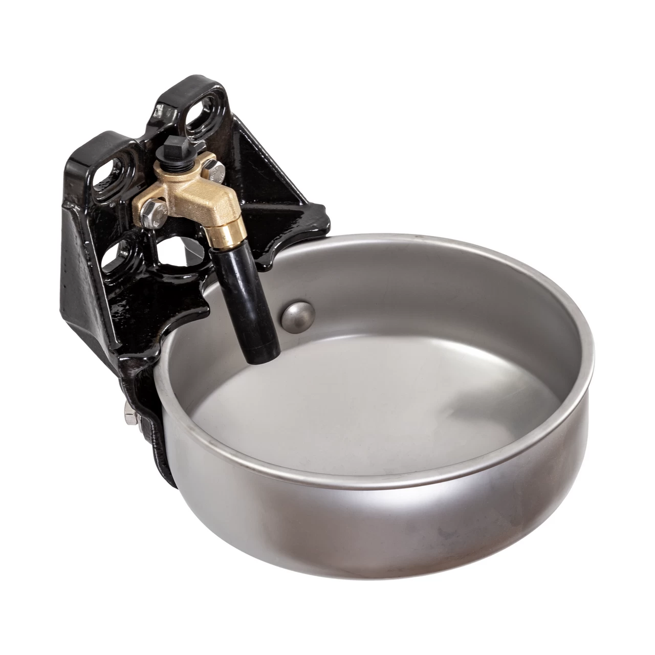 8 Abbeveratoio in ghisa e acciaio inox con valvola cilindrica, 5 litri - immagine 1