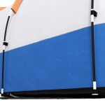 Tenda da Campeggio Impermeabile con 2 Aree e 3 Ingressi, Poliestere e Fibra di Vetro, 420x200x150 cm, Arancione - immagine 8