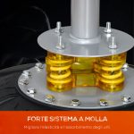 Sacco Boxe da Terra Autoportante, Sacco per Pugilato con Base Riempibile con Acqua e Sabbia, Nero - immagine 6