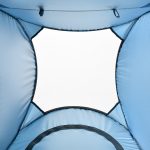 Tenda Doccia da Campeggio e Spiaggia con Porta a Cerniera e Borsa di Trasporto, 126x124x189 cm, Blu - immagine 9