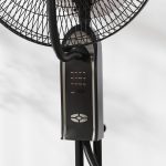 Ventilatore Nebulizzatore Regolabile 3 Velocità e 3 Modalità, Oscillazione a 75°, Telecomando, Nero - immagine 9