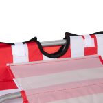 Set 2 Lettini Spiaggia Pieghevoli con Schienale Regolabile a 5 Livelli e Borsa, Rosso - immagine 9