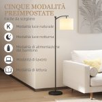 Lampada da Terra LED Dimmerabile con Telecomando, 11 Temperature e 11 Luminosità, Timer 60 Minuti, Nero - immagine 7