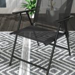 Set da Giardino 3 Pezzi con 2 Sedie 53.5x64x93 cm e Tavolino da Caffè Ø45x50 cm, in Metallo, Nero - immagine 8