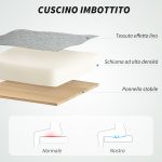 Sedia da Ufficio Ergonomica con Schienale Alto, Altezza Regolabile e Dondolo, Grigio - immagine 5