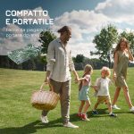 Tappeto Esterno per Balcone e Terrazza Reversibile con Fantasia a Foglie, 152x243 cm, Verde e Bianco - immagine 4