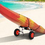 Carrello per Kayak e Canoa Pieghevole in Alluminio con Imbottiture Antiscivolo - immagine 2