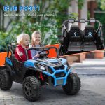 Macchina Elettrica per Bambini 24V a 2 Posti con Telecomando e 3 Velocità, Età 3-8 Anni, Blu - immagine 5