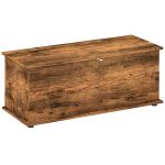 Panca Contenitore Capacità 120 kg per Camera da Letto e Ingresso, in Legno, 100x40x40 cm, Marrone