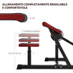 Panca Romana 2 in 1 per Curl e Tricipiti con Sedile a 5 Livelli e 25 Regolazioni, Nero - immagine 5