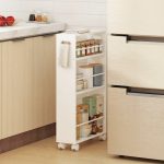 Carrello da Cucina e Bagno Salvaspazio a 3 Livelli con Barre Laterali e Ruote con Freni, Bianco - immagine 7