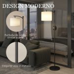 Lampada da Terra LED Dimmerabile con Telecomando, 11 Temperature e 11 Luminosità, Timer 60 Minuti, Nero - immagine 8