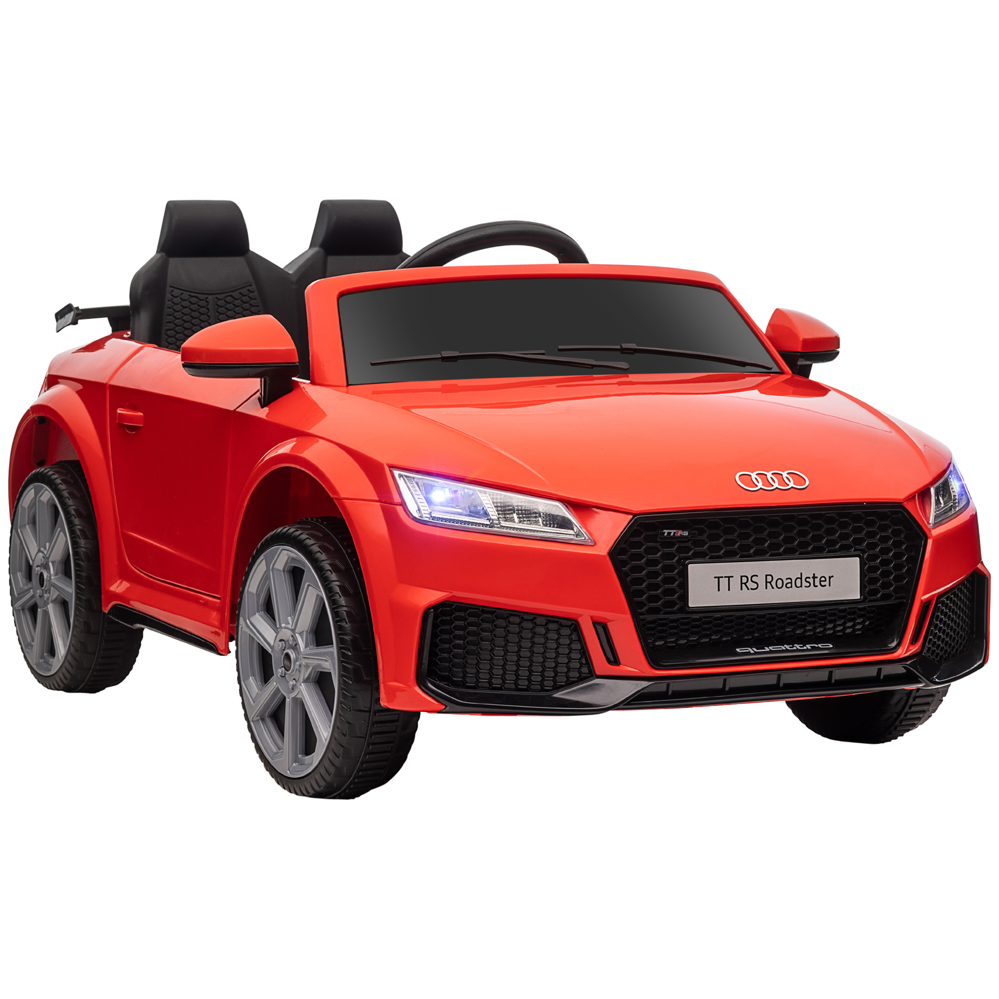 RYu64b1989e7b0430.jpg Macchina Elettrica per Bambini 3-5 Anni Licenza AUDI TT con Telecomando e Fari LED, 102x60x44 cm, Rosso - immagine 1