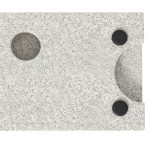 Base per Ombrellone da Giardino 25kg per Pali da Ø32mm, Ø38mm e Ø48mm, in Granito e Acciaio Inox, 45x22.5x40 cm, Grigia - immagine 7