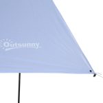 Tenda da Sole Portatile 3x3 m, Tendalino Parasole Impermeabile per Campeggio, e Spiaggia, Bianco - immagine 9