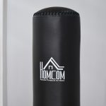 Sacco Boxe da Terra Autoportante, Sacco per Pugilato con Base Riempibile con Acqua e Sabbia, Nero - immagine 9