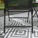 Set da Giardino 3 Pezzi con 2 Sedie 53.5x64x93 cm e Tavolino da Caffè Ø45x50 cm, in Metallo, Nero - immagine 9