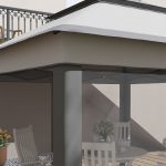 Gazebo con Zanzariere Regolabile su 3 Livelli, in Acciaio e tessuto Oxford, 326x326x272 cm, Grigio Chiaro e Scuro - immagine 9